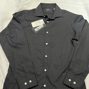 Boys new button down polka dot shirt